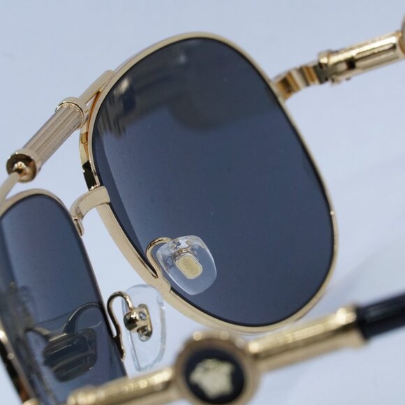 💯 NEW VERSACE VE2236 100287 GOLD/DARK GREY SUNGLASSES - Picture 5 of 10
